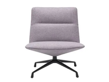CAPRI LOUNGE BU1735 - Swivel upholstered armchair with 4-spoke base by Andreu World - view 2
